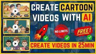 Create Cartoon Videos Using AI Full Course | Fast, Free & Unlimited🎥|| Cartoon Videos बनाना सीखिए ||
