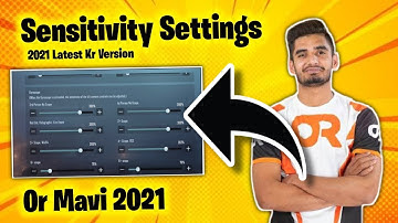 OR Mavi Control Code + Sensitivity 2021 || PUBG MOBILE