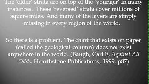 The Geological Column