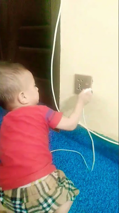 Baby gets electric shock