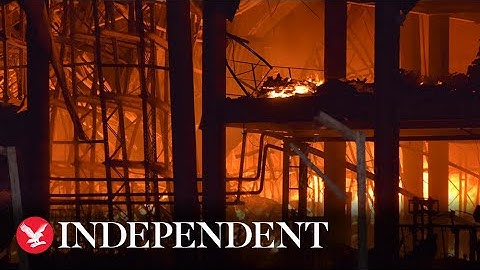 Fires rage in Ukrainian city of Odesa after Russian missile attack