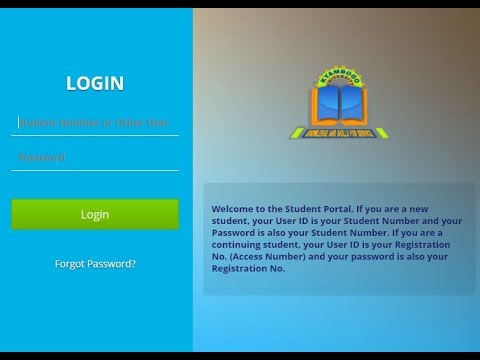 HOW TO ACTIVATE STUDENT PORTAL ON AIMS