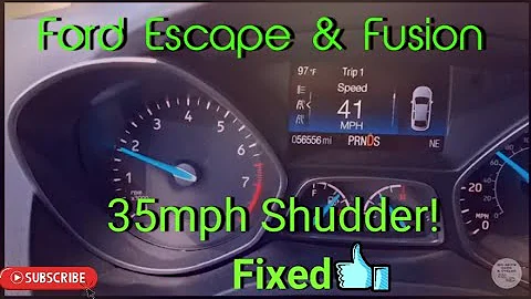 Ford Escape & Fusion: 35mph "Jumping" FIXED (Torque Converter Shudder)