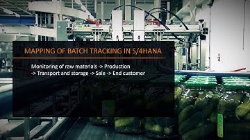 Batch Traceability from the raw material to the customer
