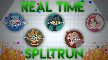 AMAZING REAL TIME SPLIT RUN IN AGAR.IO