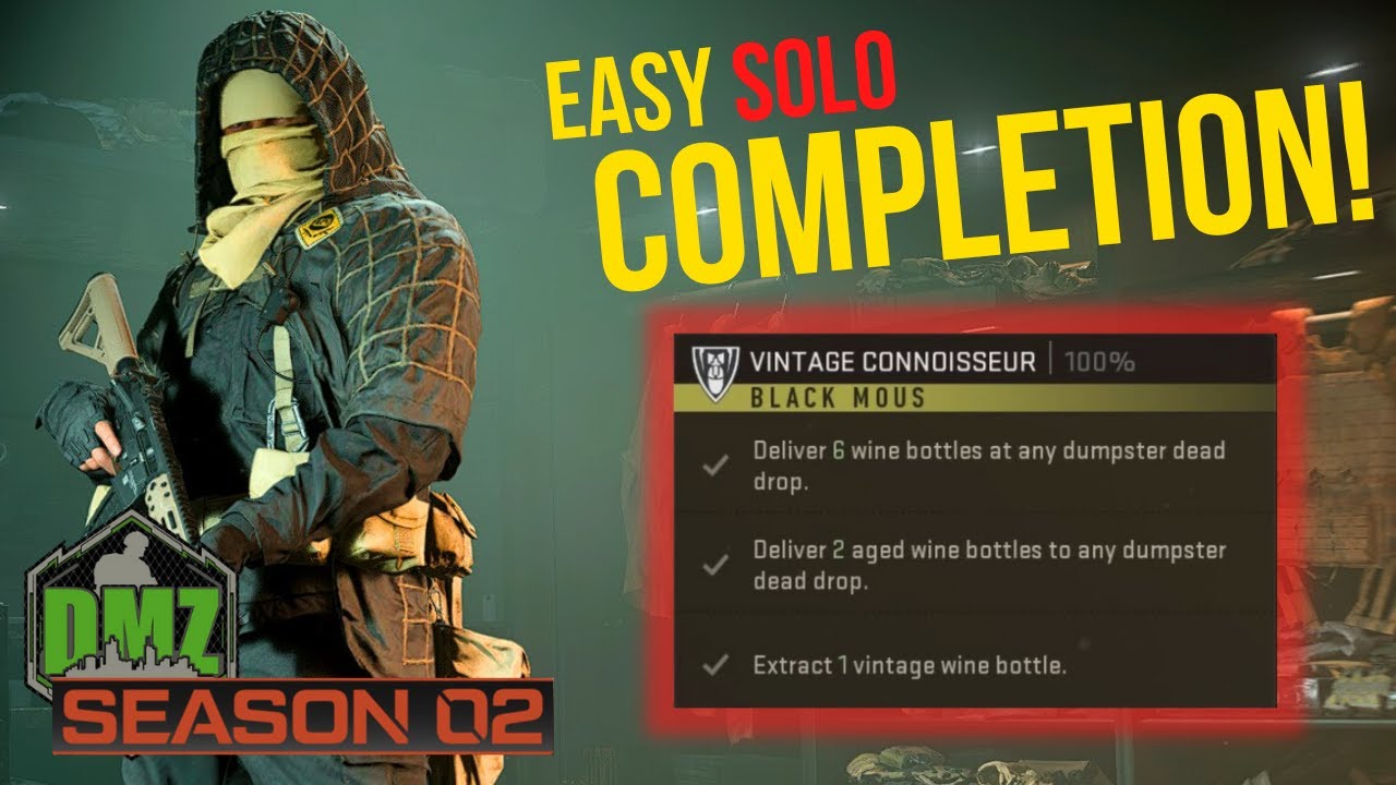 EASY Solo Vintage Connoisseur Completion for Black Mous Call of Duty Warzone 2.0 DMZ Season 2