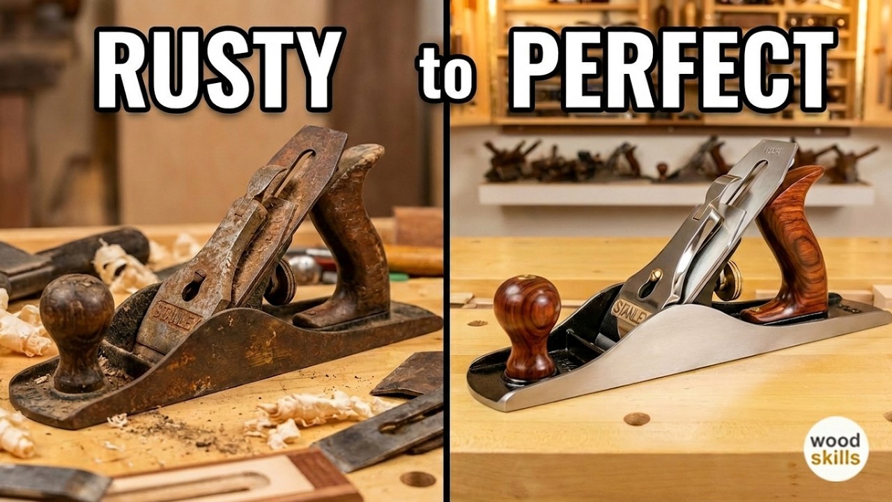 How to Restore a Stanley Jack Plane | Complete Hand Plane Restoration ...