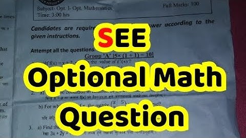 SEE Optional Math Question||Important Questions||Model||2079BS||Class 10#see #class10 #nepaliuser