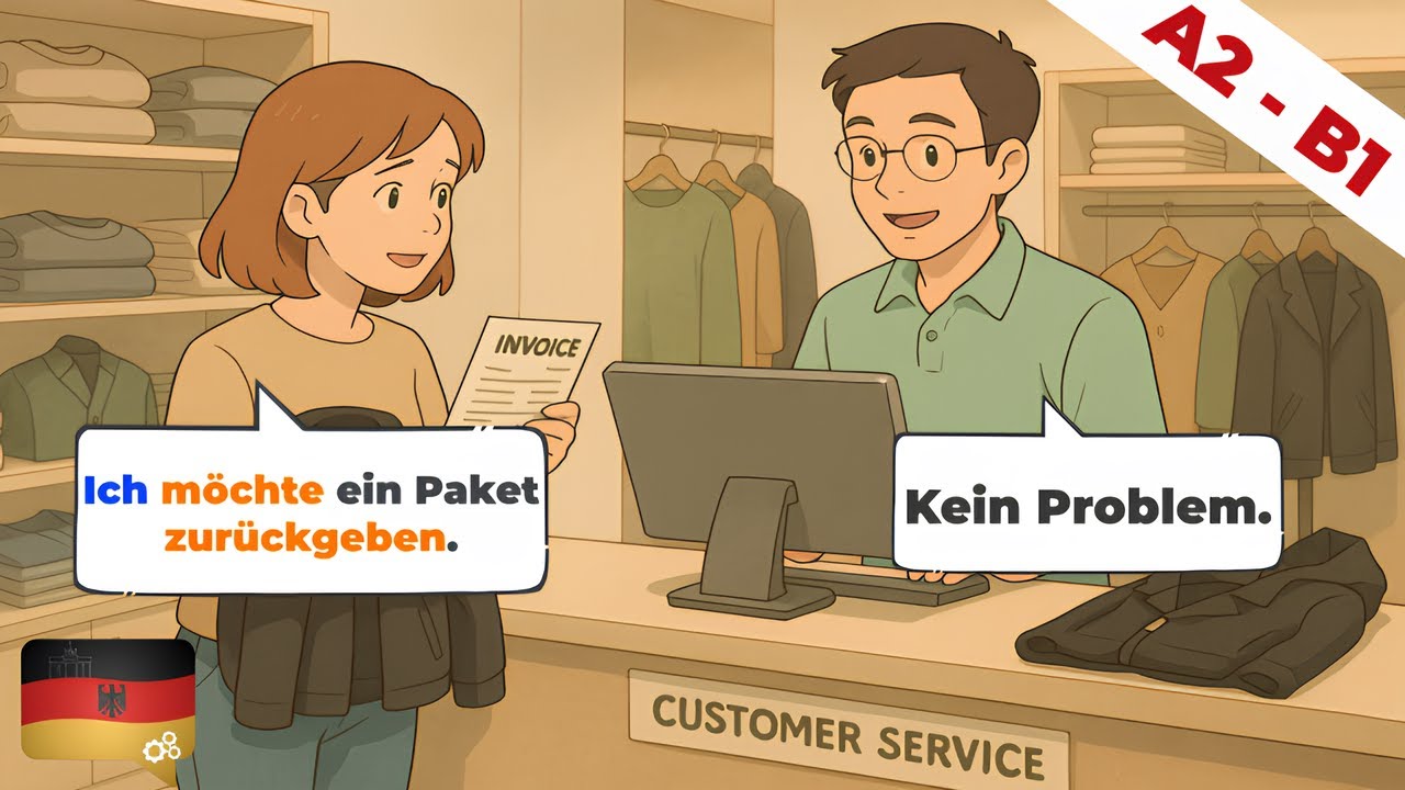 Deutsch Dialoge | A2-B1 | Deutsch Lernen durch Hören