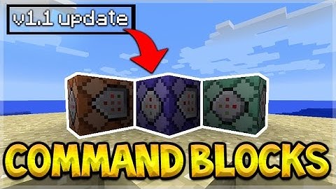 MCPE COMMAND BLOCKS!! Minecraft Pocket Edition COMMANDS BLOCKS Coming (MCPE 1.1)