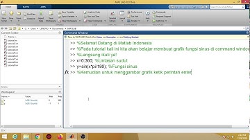 Cara Membuat Grafik Fungsi Sinus di Command Window Matlab