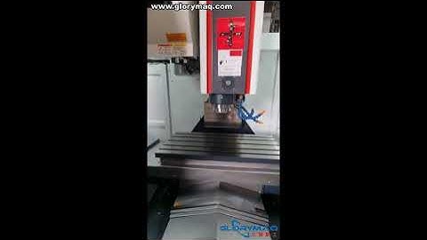 Glorymaq custom V8 vertical machining center has arrived at the customer and is being tested