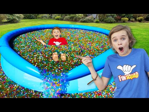 10 Million Orbeez In Our Backyard Pool!