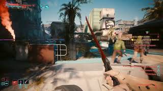 Cyberpunk - Phantom Liberty: practicing katana and Mantis Blade (Very Hard, RTX Overdrive)