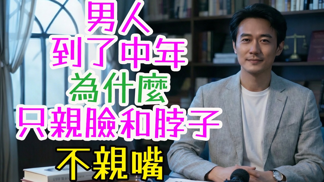 姐妹們，別被他的脖頸吻騙了！揭秘中年男人親臉不親嘴的心理黑洞：這不是溫柔，而是他靈魂深處最狠的防禦機制。#中年男人 #親吻 #脖子 #嘴唇 #防禦機制 #靈魂 #佔有欲 #情感罷工 #權力感 #