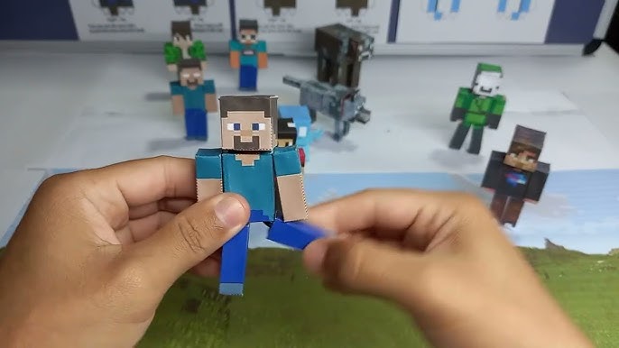 tutorial boneco de papel Minecraft