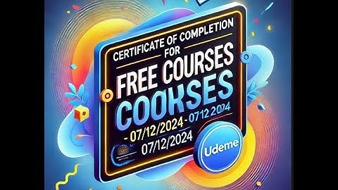 udemy certificate of completion for free courses 07 12 2024
