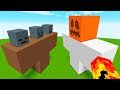 batalha de wither gigante vs golem de ferro gigante no minecraft