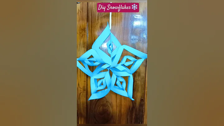 Easy Paper Snowflakes Tutorial #shorts #trending #viral #reels #short #ytshorts