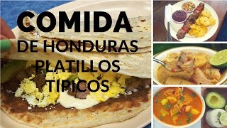 platillos tipicos de la comida hondureña | Comida tradicional de Honduras