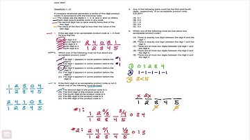 June 2007 LSAT Logic Game 1 Question 3