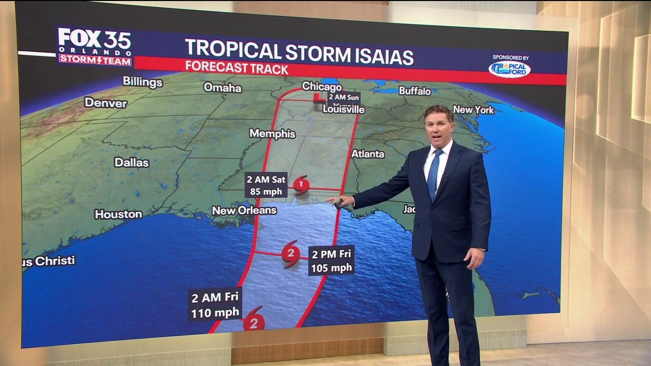 Orlando Weather Forecast: Tracking Isaias and heavy rain for Florida