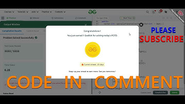 GFG POTD 20/12/2024 IN C++ MOST IMPORTANT INFORMATION | CODE IN COMMENT #geeksforgeeks #gfg #potd