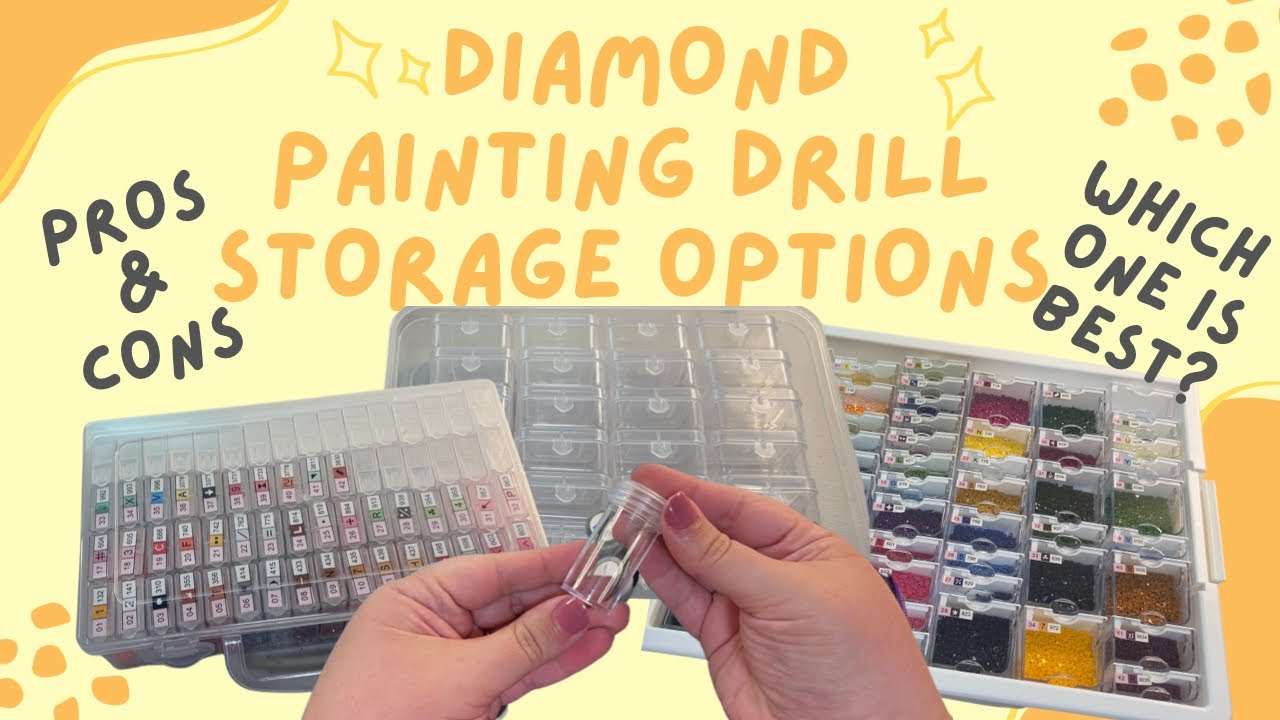 Diamond painting spare drill storage. 