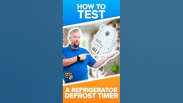 How to Test a Refrigerator Defrost Timer Manually