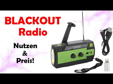 BlackOut Kurbel Radio +- Ladestadion PREIS + NUTZEN!