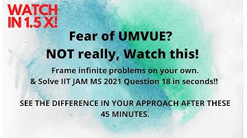 #3 Unlimited problems on UMVUE | Questions on UMVUE | IIT JAM MS 2021 Que 18 | #IITJAMMS2022 onwards