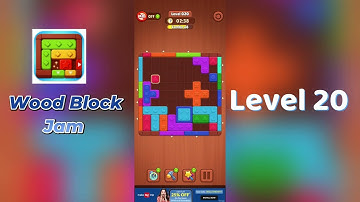Wood Block Jam Level 20 Walkthrough | Step-by-Step Guide 🧩 | SolutionGuruji