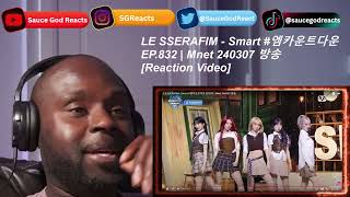 LE SSERAFIM - Smart #엠카운트다운 EP.832 | Mnet 240307 방송 | REACTI…