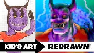 KID'S ART Redrawn by a PROFESSIONAL ARTIST! - Ep.8