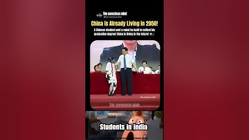 China Is Living in 2050! 🤖🎓 A Student Sent a Robot to Collect His Degree!