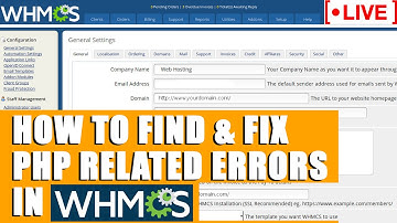 [🔴LIVE] How to find and resolve PHP related errors in WHMCS?