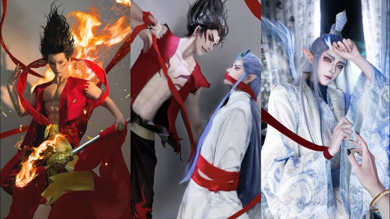 [ Cosplay Boylove ] CP NaZha - AoBing ❤️💙 ( Na Tra - Ngao Bính_Ma Đồng Náo Hải )#part1
