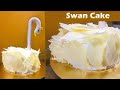 Cake decoration   swan cake recipe  yummy cake by tick tock kitchen