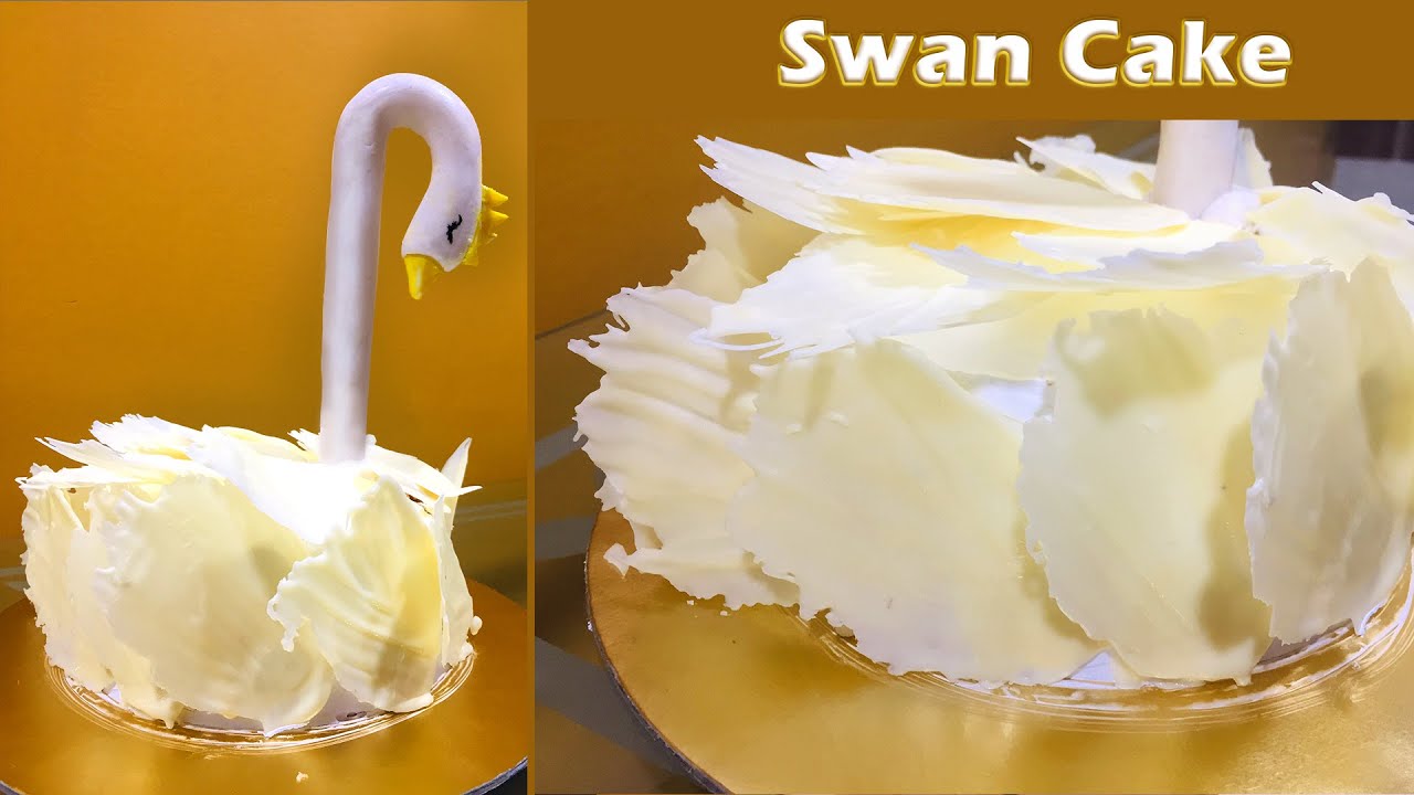 cake decoration swan cake recipe yummy cake by Tick Tock Kitchen