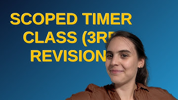 Codereview: scoped timer class (3rd revision)