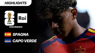 Spagna - Capo Verde 0-0: Highlights | Mondiali di Calcio FIFA 2026