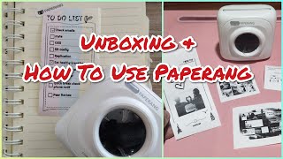 Paperang P1 Bluetooth Portable Printer Unboxing And How To Use
