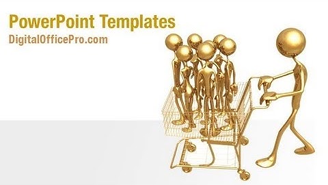 Shopping Cart PowerPoint Template Backgrounds - DigitalOfficePro #05463W