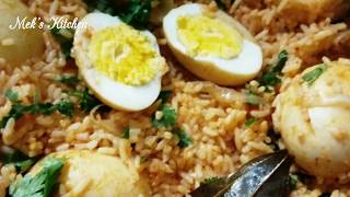 egg biryani, muttai biryani, simple and tasty egg biryani, anda biryani recipe , sourashtra