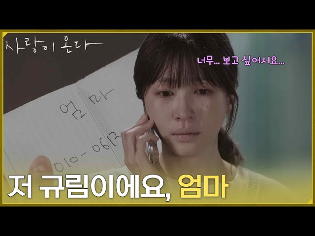 ＂저 규림이에요, 엄마＂아이를 잃고 윤유선에게 전화를 걸었던 안희연 [사랑이 온다] | KBS 260829 방송