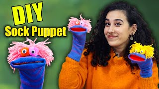 How to make Sock Puppet | DIY Crafts | Reuse Old Socks