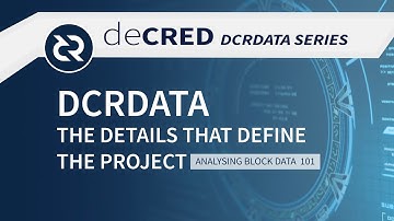 DCRDATA The Details that define the project - Decred Fundamentals