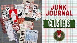 Christmas Clusters for your Junk Journal #junkjournalideas #junkjournal 