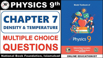 Multiple Choice Questions | Chapter 7 | Density & Temperature | 9th Physics | National Book | FBISE