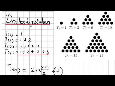Driehoeksgetallen | Kennisbasisrekenen.nl | PABO Kennisbasistoets Rekenen